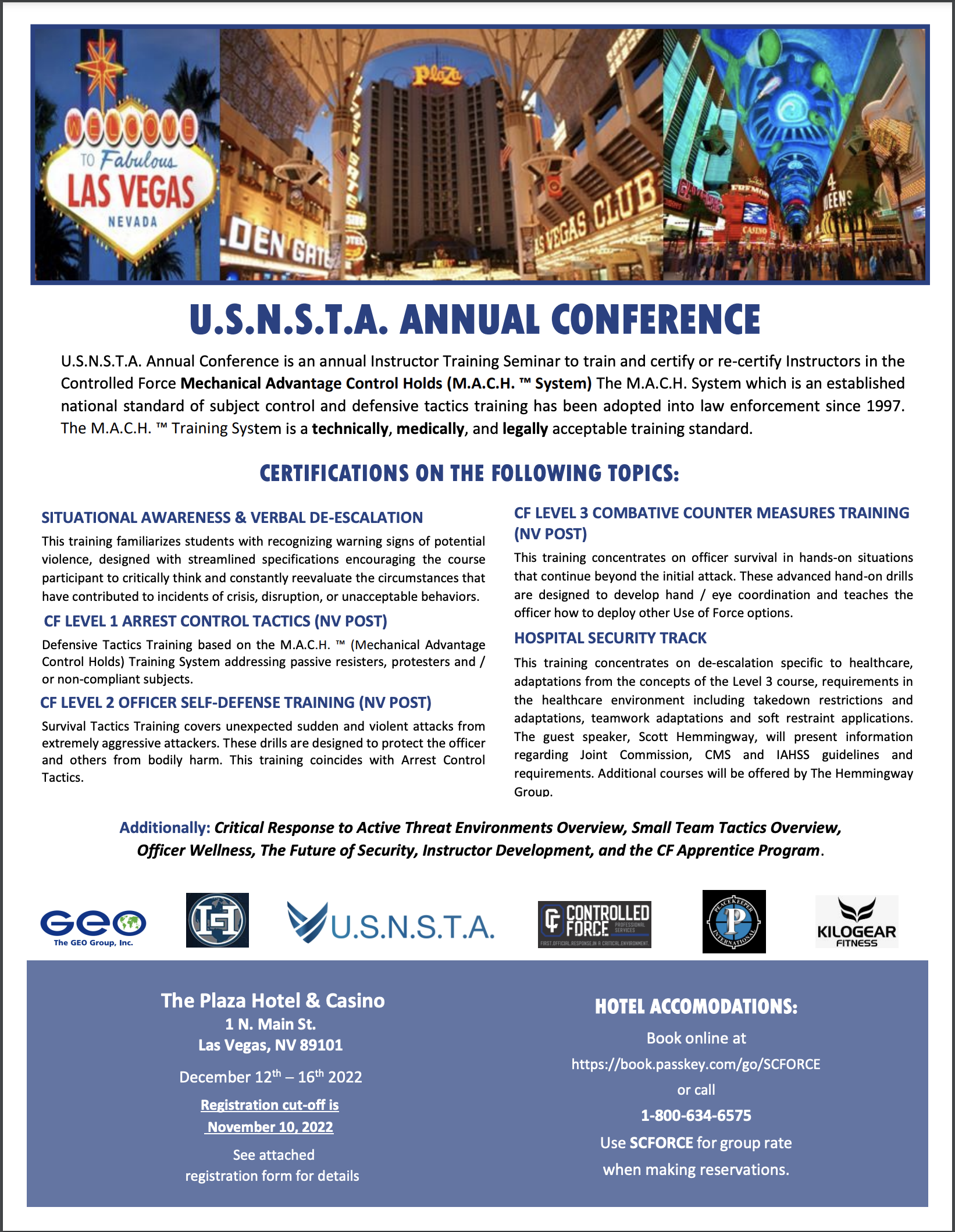 22nd Annual USNSTA Conference – Las Vegas